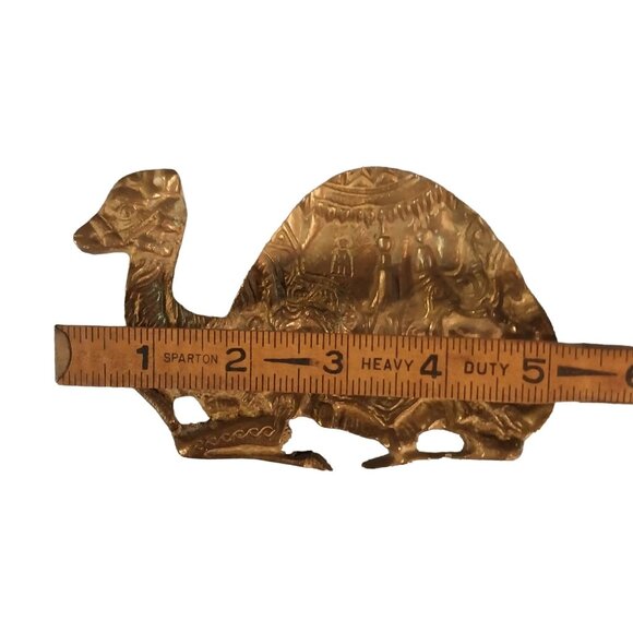 Vintage Turkish Brass Camel Trinket Tray Coin Catchall Dish - Picture 3 of 3